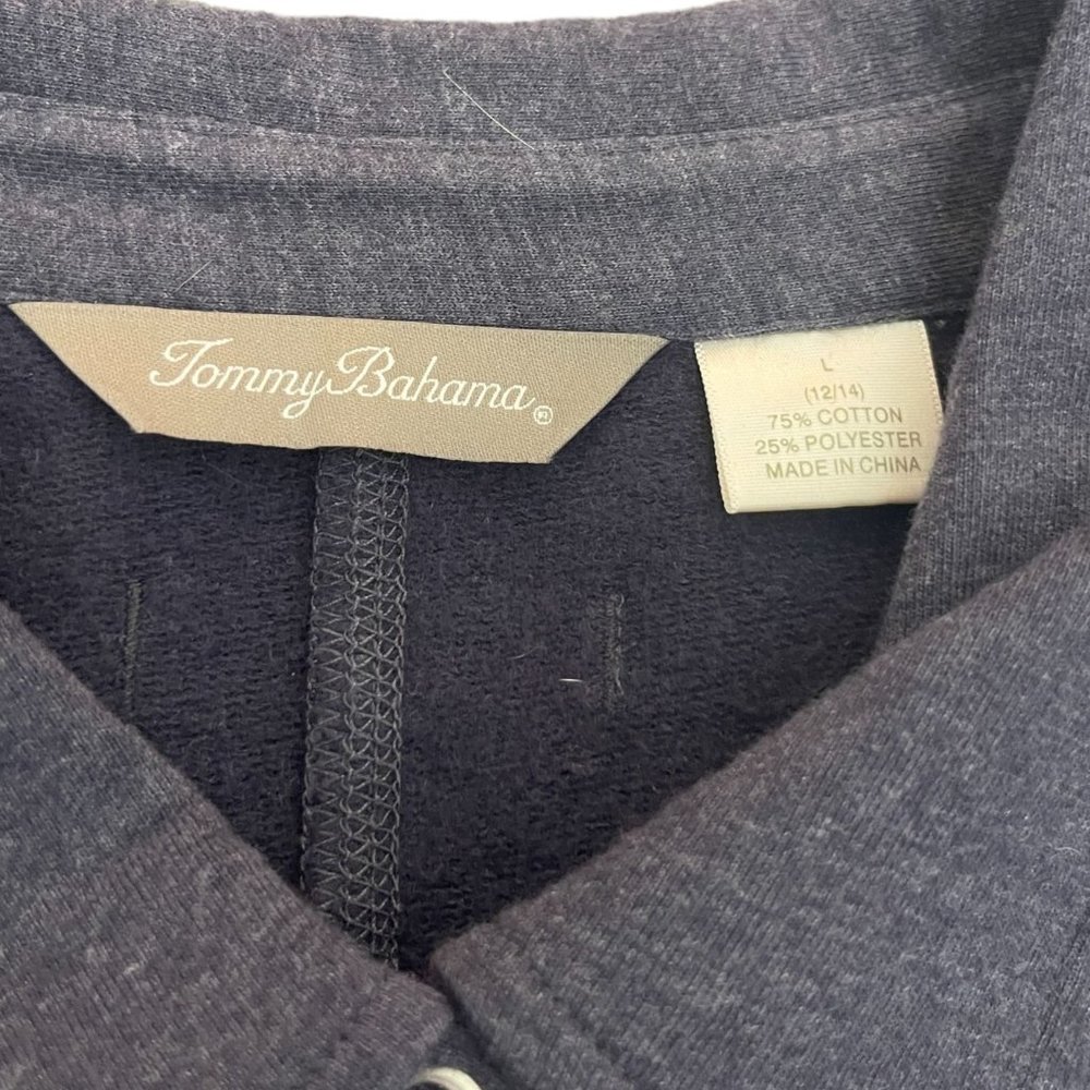 Tommy Bahama SPA Gray Button Front Women's Dress, Size L - Picture 3 of 8